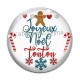 Cabochon Verre -  joyeux noel tonton