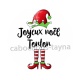 joyeux noel tonton- cabochon verre ou résine, pendentif