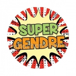 super gendre- cabochon verre ou résine