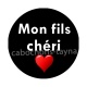mon fils chéri- - cabochon verre ou résine, pendentif