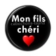 Cabochon Résine - mon fils chéri- - cabochon verre ou résine, pendentif