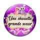 Cabochon Verre - pour une chouette grande soeur