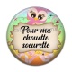 Cabochon Résine - pour ma chouette s?urette- cabochon verre ou résine-