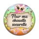 Cabochon Verre - pour ma chouette s?urette- cabochon verre ou résine-