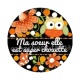ma soeur elle est super chouette- cabochon verre ou résine- pendentif