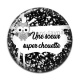 Cabochon Résine - une soeur super chouette- cabochon verre ou résine- pendentif