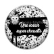 Cabochon Verre - une soeur  super chouette- cabochon verre ou résine- pendentif