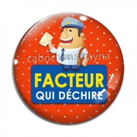 Cabochon Verre - facteur qui déchire