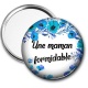Miroir de poche - une maman formidable- cabochon verre ou résine