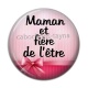 Cabochon Résine - maman et fière de l'etre