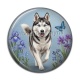Cabochon Résine - loup- verre ou résine, pendentif- porte clés