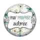Cabochon Verre - ma mamie adorée