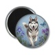 Magnet's - loup- verre ou résine, pendentif- porte clés