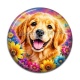 Cabochon Résine - chien roux- cabochon verre ou résine- magnette