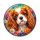 Cabochon Résine - chien épagneul- cabochon verre ou résine- pendentif