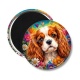 Magnet's - chien épagneul- cabochon verre ou résine- pendentif