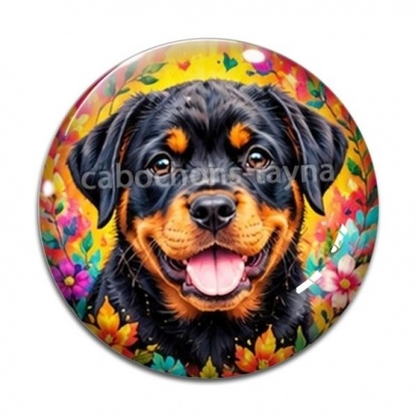 Cabochon Verre - cabochon chien verre ou résine