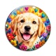 Cabochon Verre - chien labrador- cabochon verre ou résine- pendentif