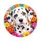 chien dalmatien- cabochon verre ou résine -porte clés