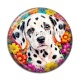 Cabochon Résine - chien dalmatien- cabochon verre ou résine -porte clés