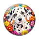 Cabochon Verre - chien dalmatien- cabochon verre ou résine -porte clés