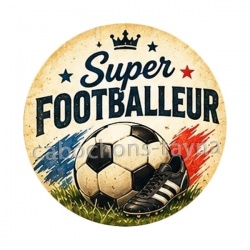 cabochon super footballeur- décapsuleur, pendentif