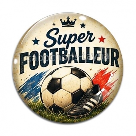 Cabochon Verre - cabochon super footballeur- décapsuleur, pendentif