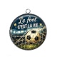 Pendentif Cabochon Argent - cabochon foot- porte clés- décapsuleur, pendentif