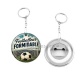 Porte clés décapsuleur - cabochon footballeur- Porte clés- pendentif
