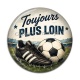 Cabochon Résine - cabochon footballeur- Toujours plus loin- pendentif