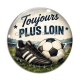 Cabochon Verre - cabochon footballeur- Toujours plus loin- pendentif