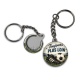 Porte clés - cabochon footballeur- Toujours plus loin- pendentif