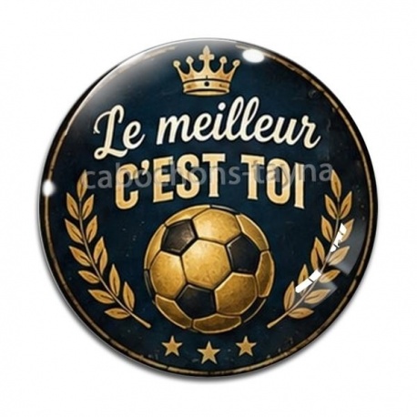 Cabochon Verre - cabochon foot- pendentif le meilleur c'est toi