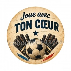 cabochon foot- joue avec ton coeur