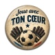 Cabochon Résine - cabochon foot- joue avec ton coeur