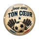 Cabochon Verre - cabochon foot- joue avec ton coeur