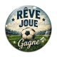 Cabochon Verre - cabochon foot- rêve joue gagne