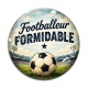 Cabochon Verre - cabochon footballeur formidable