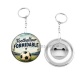 Porte clés décapsuleur - cabochon footballeur formidable