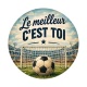 cabochon le meilleur c'est toi- cabochon verre ou résine foot