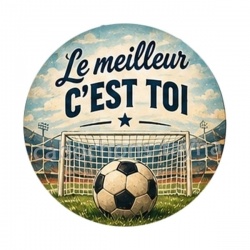 cabochon le meilleur c'est toi- cabochon verre ou résine foot
