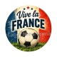 cabochon foot- vive la France- verre ou résine