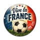 Cabochon Verre - cabochon foot- vive la France- verre ou résine