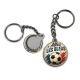Porte clés - cabochon allez le bleus- plusieurs supports