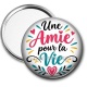 Miroir de poche - Cabochon une amie pour la vie- magnet- miroir