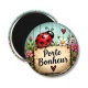 Magnet's - porte bonheur coccinelle- cabochon verre ou résine, porte clé