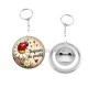 Porte clés décapsuleur - cabochon porte bonheur- Toujours positif