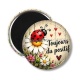 Magnet's - cabochon porte bonheur- Toujours positif