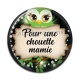 Cabochon Résine - mamie chouette