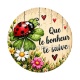 cabochon porte bonheur- que le bonheur te suive